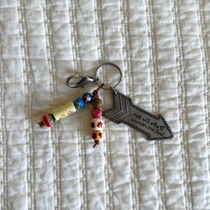 NATURAL LIFE “not all who wander are lost” Keychain